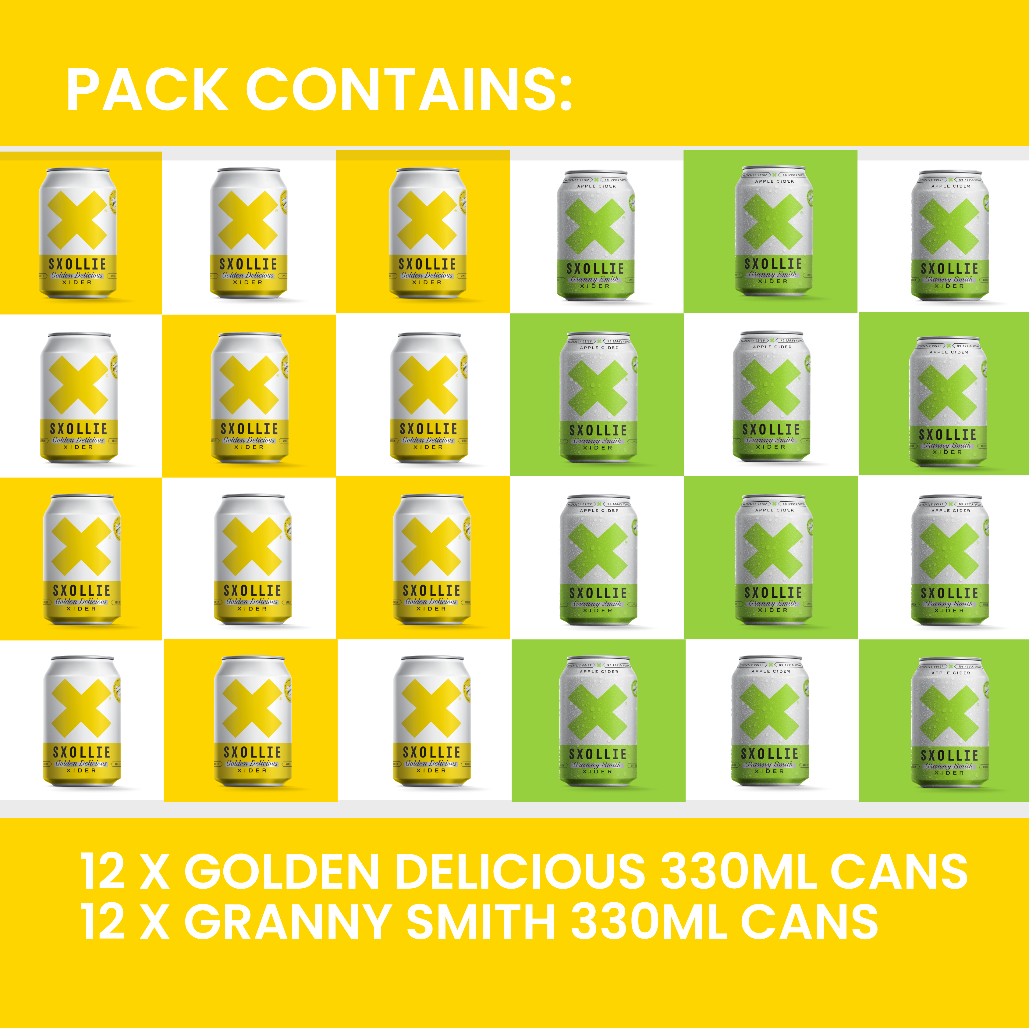 Mixed Golden Delicious and Granny Smith